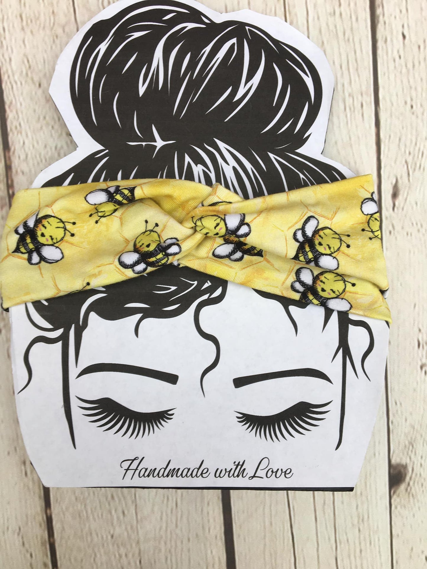 Faux Knot Headband Bumblebee