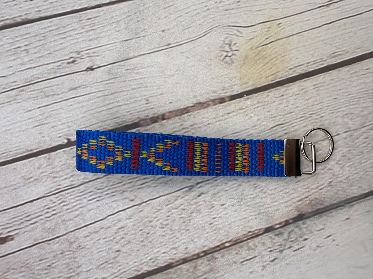 Key Fob Wristlet Blue Southwest