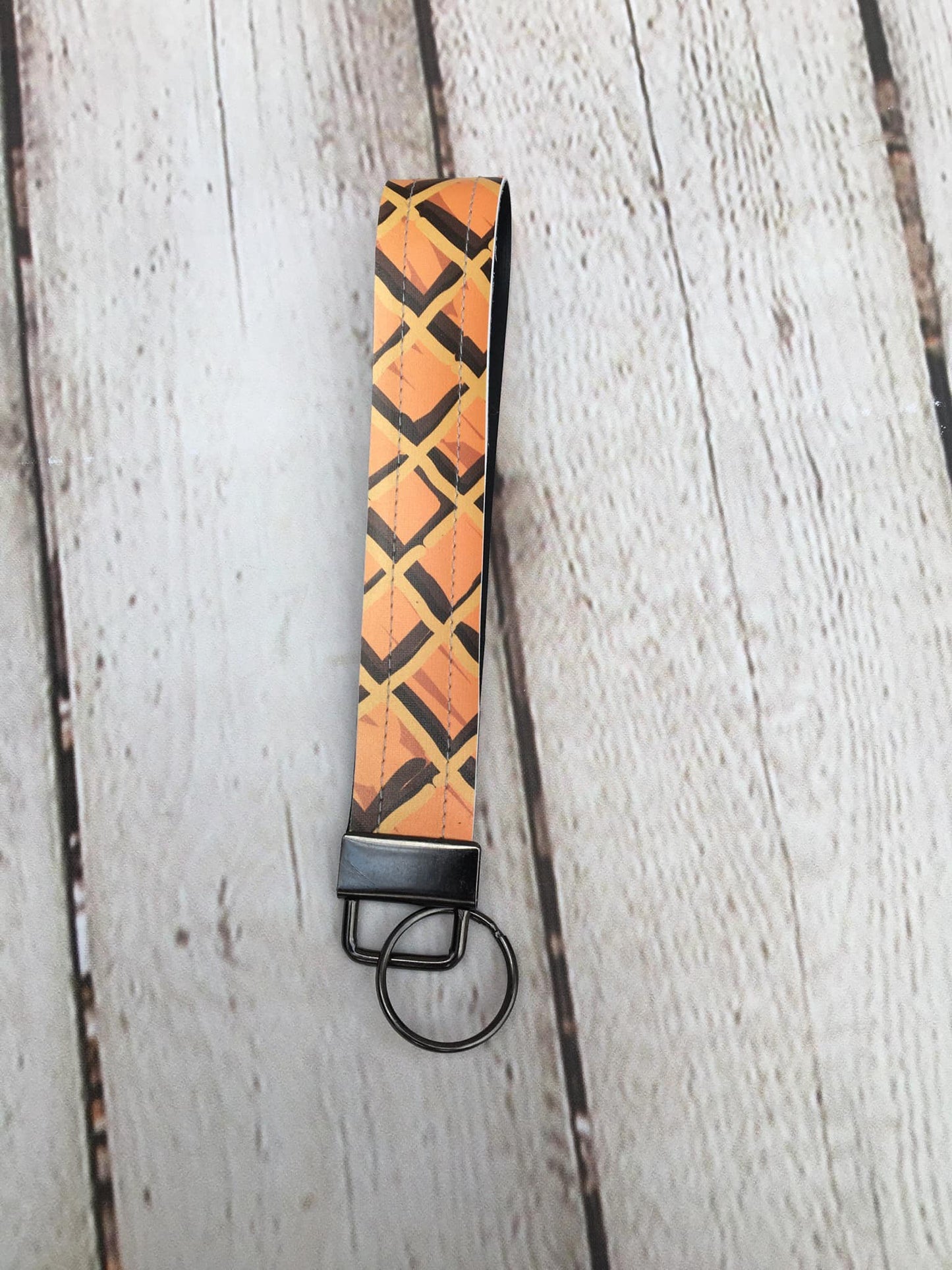 Key Fob Waffle Wristlet