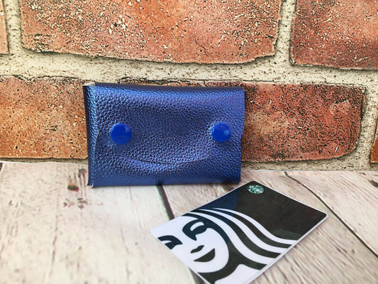 Pillow Pouch Blue Metallic