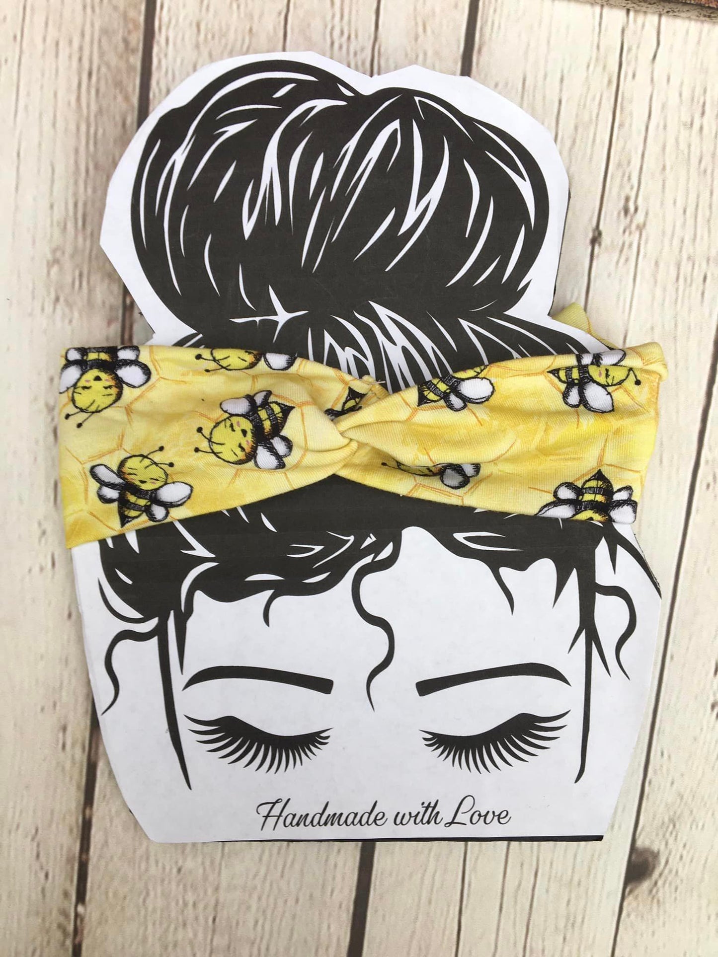 Faux Knot Headband Bumblebee