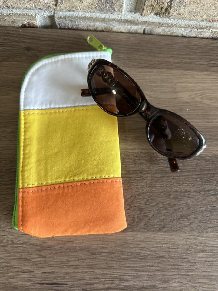 Sunglasses Case Candy Corn
