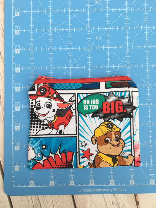 Simple Zipper Bag Dogs With Jobs  (Red Zipper)