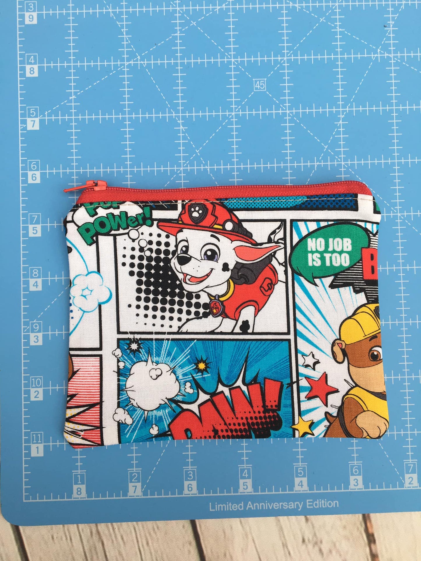 Simple Zipper Bag Dogs With Jobs  (Red Zipper)