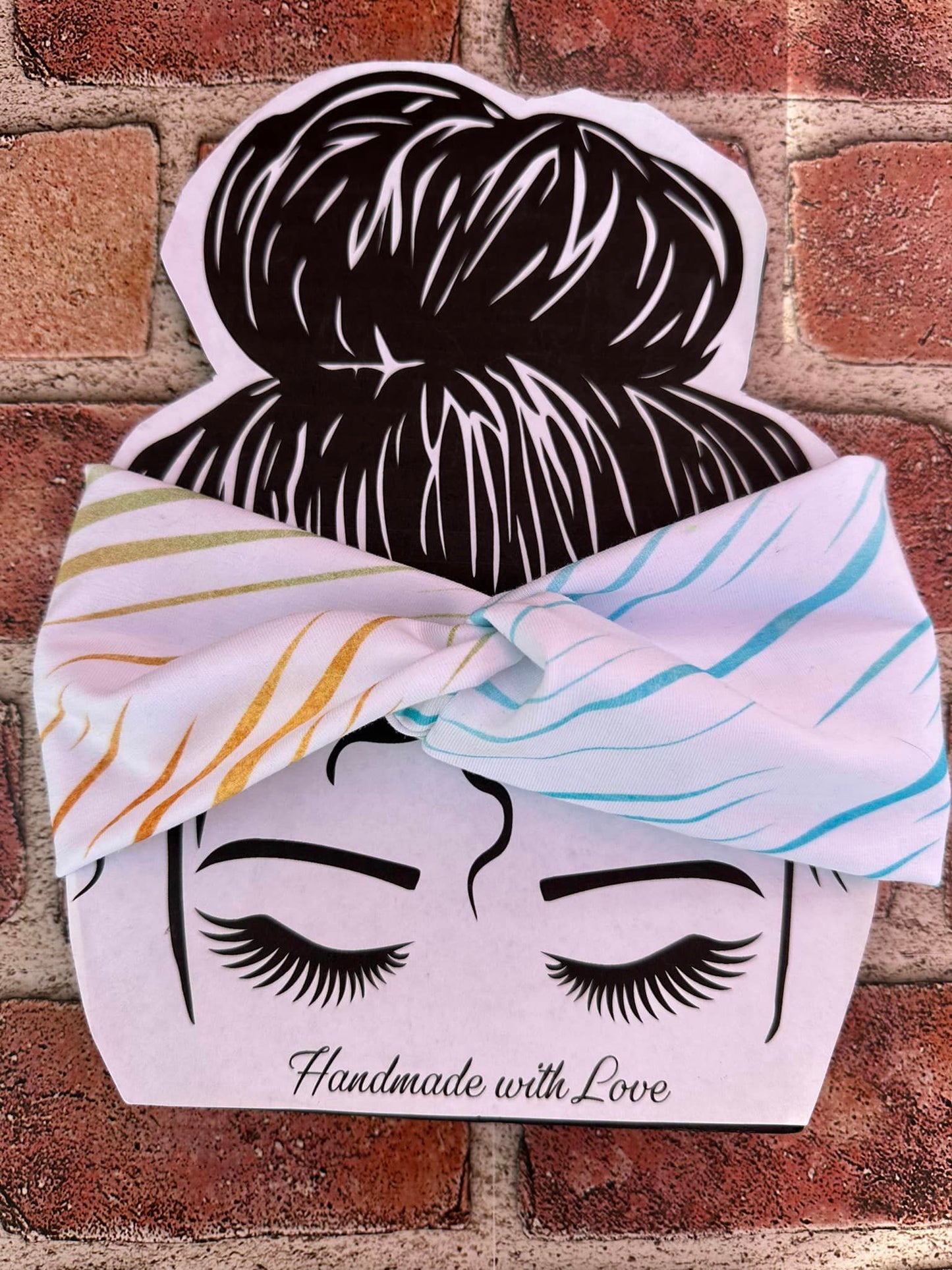 Faux Knot Headband Fruit Stripes