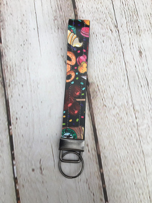 Key Fob Wristlet Magical Snacks Wristlet